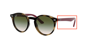 Original Ray-Ban RB9064S Junior Bügel, Farbe 7044 · Havanna