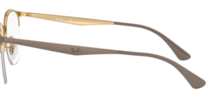 Original Ray-Ban RB6422 Sehbrillen Bügel, Farbe 3005 · Gold auf oben matt beige