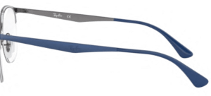 Original Ray-Ban RB6422 Sehbrillen Bügel, Farbe 3006 · Gunmetal auf oben blau matt