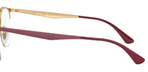 Original Ray-Ban RB6422 Sehbrillen Bügel, Farbe 3007 · Rosa gold auf oben matt bordeau