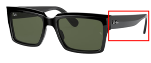 Original Ray-Ban RB2191 Inverness Bügel, Farbe 901 · Schwarz