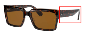 Original Ray-Ban RB2191 Inverness Bügel, Farbe 1292 · Havanna auf transparent braun