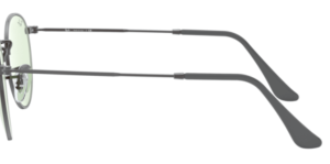 Original Ray-Ban RB3447 Round Metal Bügel, Farbe 004 · Gunmetal