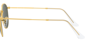 Original Ray-Ban RB3447 Round Metal Bügel, Farbe 9196 · Legend gold