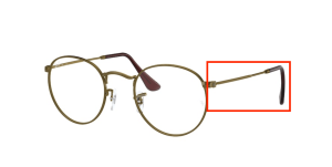 Original Ray-Ban RB3447V M Bügel, Farbe 3117 · Antique gold