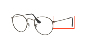 Original Ray-Ban RB3447V M Bügel, Farbe 3118 · Antique gunmetal