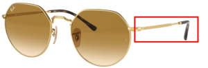 Original Ray-Ban RB3565 Jack Bügel, Farbe 001 · Gold