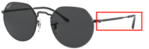 Original Ray-Ban RB3565 Jack Bügel, Farbe 002 · Schwarz
