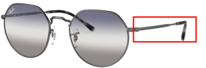 Original Ray-Ban RB3565 Jack Bügel, Farbe 004 · Gunmetal