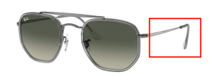 Original Ray-Ban RB3648M The Marshal II Bügel, Farbe 004 · Gunmetal
