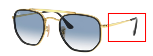 Original Ray-Ban RB3648M The Marshal II Bügel, Farbe 9167 · Arista