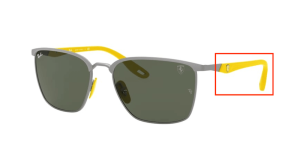 Original Ray-Ban RB3673M Ferrari Bügel, Farbe F063 · Matt gunmetal auf gunmetal