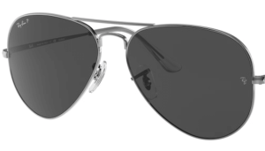 Originalgläser Ray-Ban RB3689 Aviator Metal II, Farbe 48 · Schwarz polarisiert