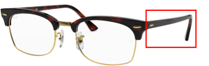 Original Ray-Ban RB3916V Clubmaster Square Bügel, Farbe 8058 · Mock Schildpatt