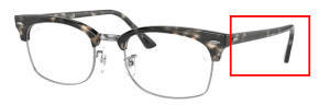 Original Ray-Ban RB3916V Clubmaster Square Bügel, Farbe 8117 · Grau Havanna