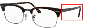Original Ray-Ban RB3916V Clubmaster Square Bügel, Farbe 2012 · Havanna