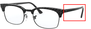 Original Ray-Ban RB3916V Clubmaster Square Bügel, Farbe 8049 · Wrinkled schwarz auf schwarz