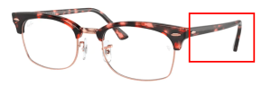 Original Ray-Ban RB3916V Clubmaster Square Bügel, Farbe 8118 · Rosa Havanna