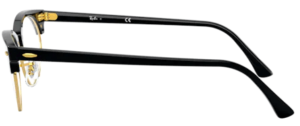 Original Ray-Ban RB3946V Clubmaster Oval Bügel, Farbe 8057 · Schwarz