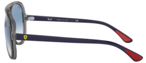 Original Ray-Ban RB4125M Bügel, Farbe F645 · Transparent grau