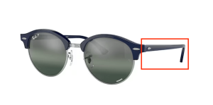 Original Ray-Ban RB4246 Clubround Bügel, Farbe 1366 · Blau