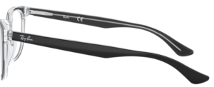 Original Ray-Ban RB5369 Bügel, Farbe 2034 · Oben schwarz auf transparent