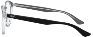 Original Ray-Ban RB5376 Bügel, Farbe 2034 · Oben schwarz auf transparent