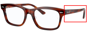 Original Ray-Ban RB5383 Bügel, Farbe 2144 · Gestreift Havanna