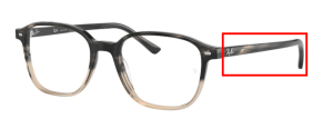 Original Ray-Ban RB5393 Bügel, Farbe 8106 · Verlauf grau Havanna