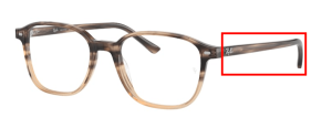 Original Ray-Ban RB5393 Bügel, Farbe 8107 · Verlauf braun Havanna