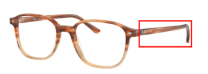 Original Ray-Ban RB5393 Bügel, Farbe 8108 · Verlauf braun hell Havanna