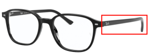 Original Ray-Ban RB5393 Bügel, Farbe 2000 · Schwarz glänzend