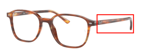 Original Ray-Ban RB5393 Bügel, Farbe 2144 · Gestreift Havanna