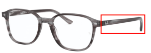 Original Ray-Ban RB5393 Bügel, Farbe 8055 · Gestreift grau