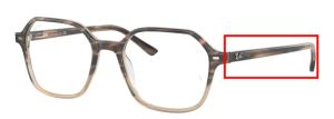 Original Ray-Ban RB5394 John Bügel, Farbe 8107 · Verlauf braun Havanna