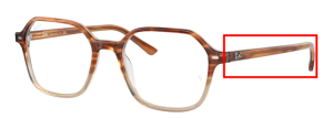 Original Ray-Ban RB5394 John Bügel, Farbe 8108 · Verlauf braun hell Havanna