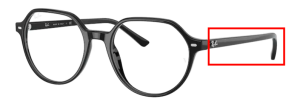Original Ray-Ban RB5395 Thalia Bügel, Farbe 2000 · Schwarz glänzend