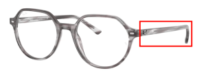 Original Ray-Ban RB5395 Thalia Bügel, Farbe 8055 · Gestreift grau