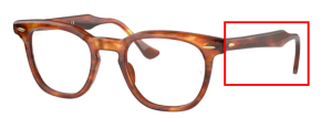 Original Ray-Ban RB5398 Hawkeye Bügel, Farbe 2144 · Gestreift Havanna