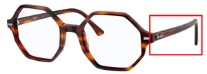 Original Ray-Ban RB5472 Britt Bügel, Farbe 2144 · Gestreift Havanna