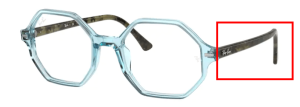 Original Ray-Ban RB5472 Britt Bügel, Farbe 8082 · Blau hell