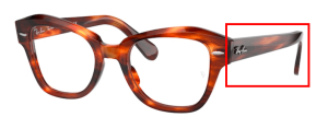 Original Ray-Ban RB5486 Bügel, Farbe 2144 · Gestreift Havanna