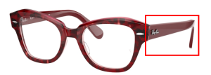 Original Ray-Ban RB5486 Bügel, Farbe 8097 · Havanna auf transparent lila