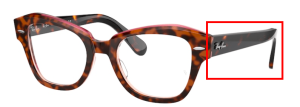 Original Ray-Ban RB5486 Bügel, Farbe 8098 · Havanna auf transparent rosa
