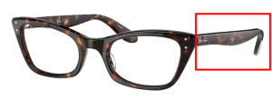 Original Ray-Ban RB5499 Lady Burbank Bügel, Farbe 2012 · Havanna dunkel
