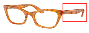 Original Ray-Ban RB5499 Lady Burbank Bügel, Farbe 8144 · Amber Schildpatt