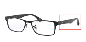 Original Ray-Ban RB6238V Sehbrillen Bügel, Farbe 2509 · Schwarz glänzend