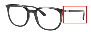 Original Ray-Ban RB7190 Bügel, Farbe 2000 · Schwarz glänzend