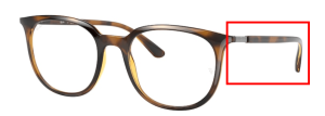 Original Ray-Ban RB7190 Bügel, Farbe 2012 · Havanna dunkel