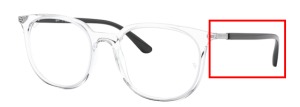 Original Ray-Ban RB7190 Bügel, Farbe 5943 · Transparent